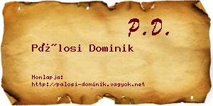 Pálosi Dominik névjegykártya
