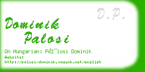 dominik palosi business card